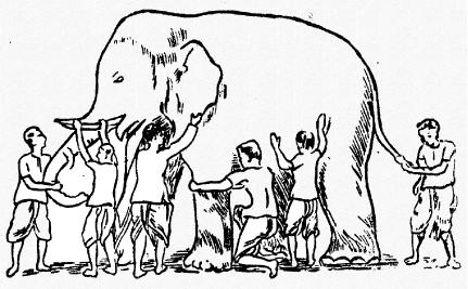 The Blind Men and the Elephant (image from )
