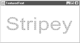 TexturedText: a tiny sample of the 2D API