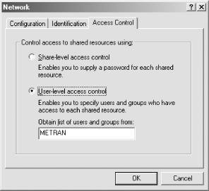 Setting user-level access control