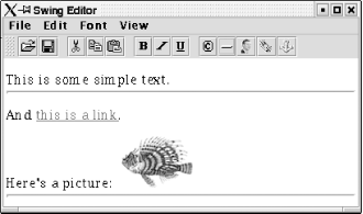 The SimpleEditor extended to support HTML