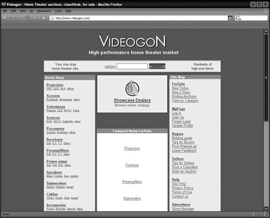Videogon home page