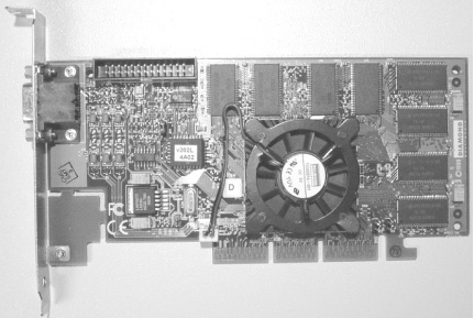 A second-generation AGP-bus video adapter