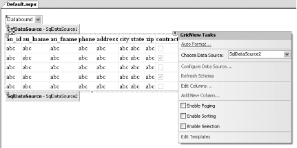 Using the Auto Format feature of the GridView control