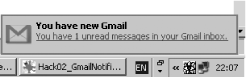 New Gmail alert