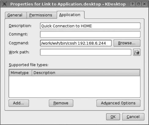Creating a desktop launcher in KDE