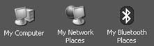 The My Bluetooth Places desktop icon