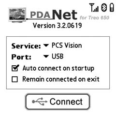 PdaNet, ready to connect your laptop to the Internet