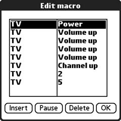 TV macro in OmniRemote