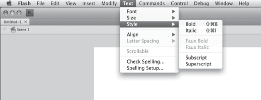 When you see instructions like “Choose Text → Style → Italic,” think, “Click to pull down the Text menu, and then move your mouse down to the Style command. When its submenu opens, choose the Italic option.”