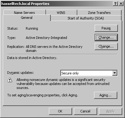 Converting a zone to Active Directory-integrated mode