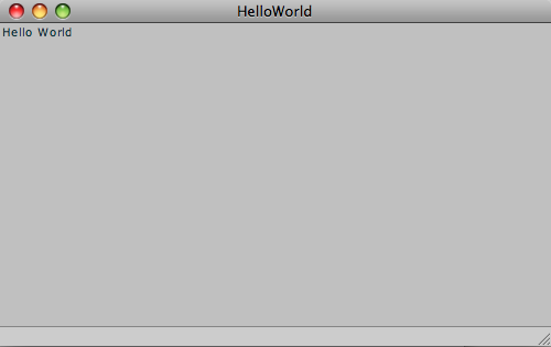 HelloWorld on MAC OS