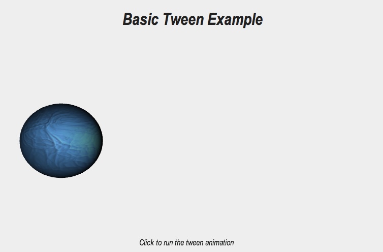 Basic tween example (before); texture map from