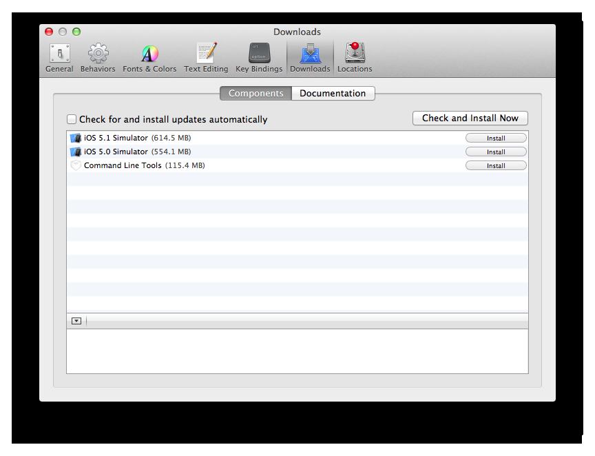 Opening Preferences in Xcode allows us to download previous iOS versions that will be available later on the simulator.