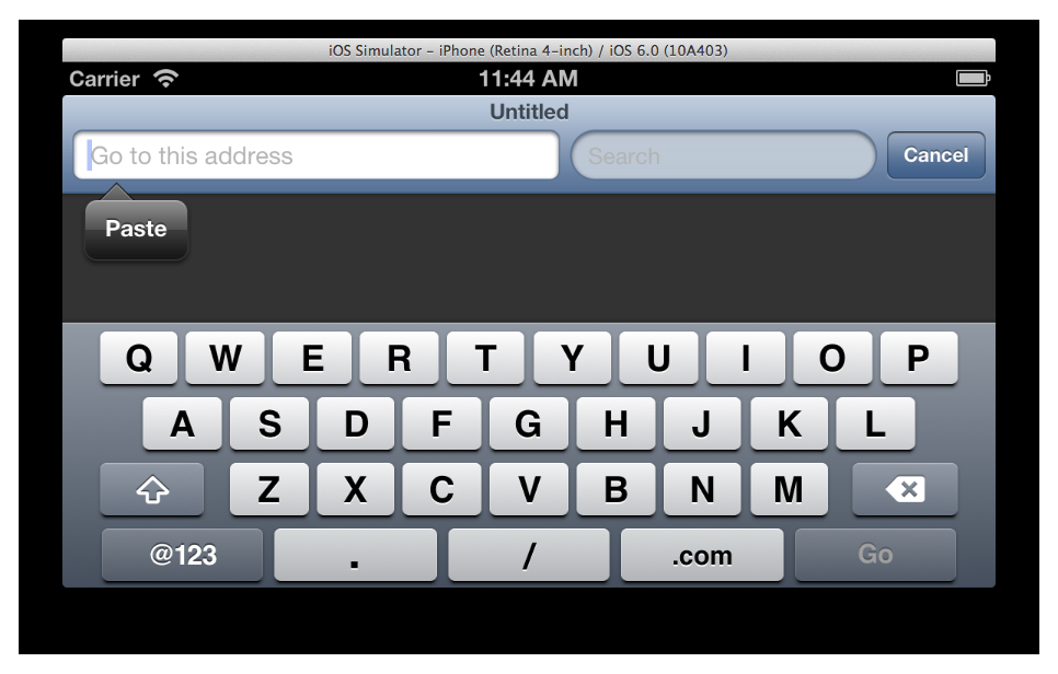 You can use your desktop keyboard or Edit→Paste to paste text to the iPhone’s clipboard, and then tap once on the text input and press Paste on the screen to paste it where you want it to go.
