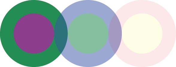 Semiopaque circles