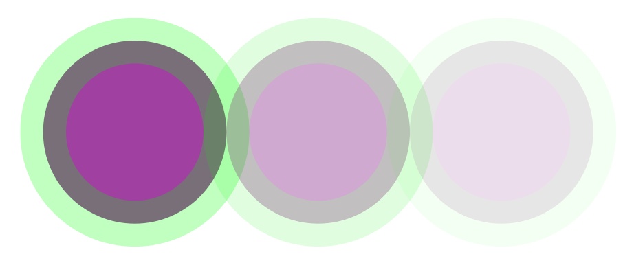 More opaque circles