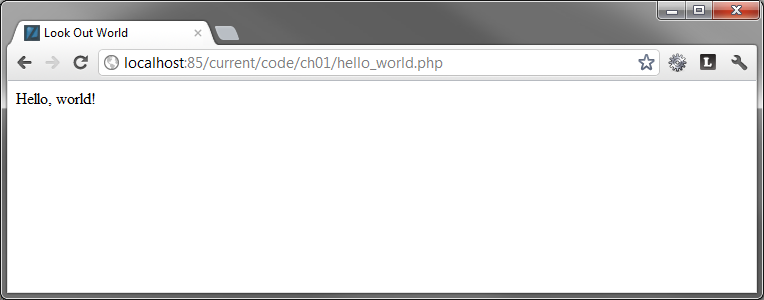 Output of hello_world.php