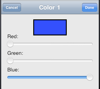 A presented view functioning as a modal dialog