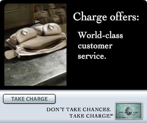 Banner ad for American Express