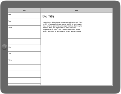 An iMockups wireframe I created in less than a minute on my iPad