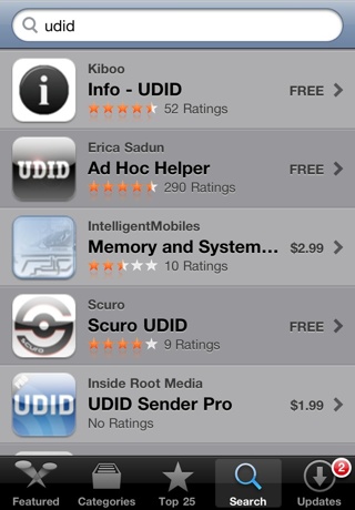 UDID apps on the App Store
