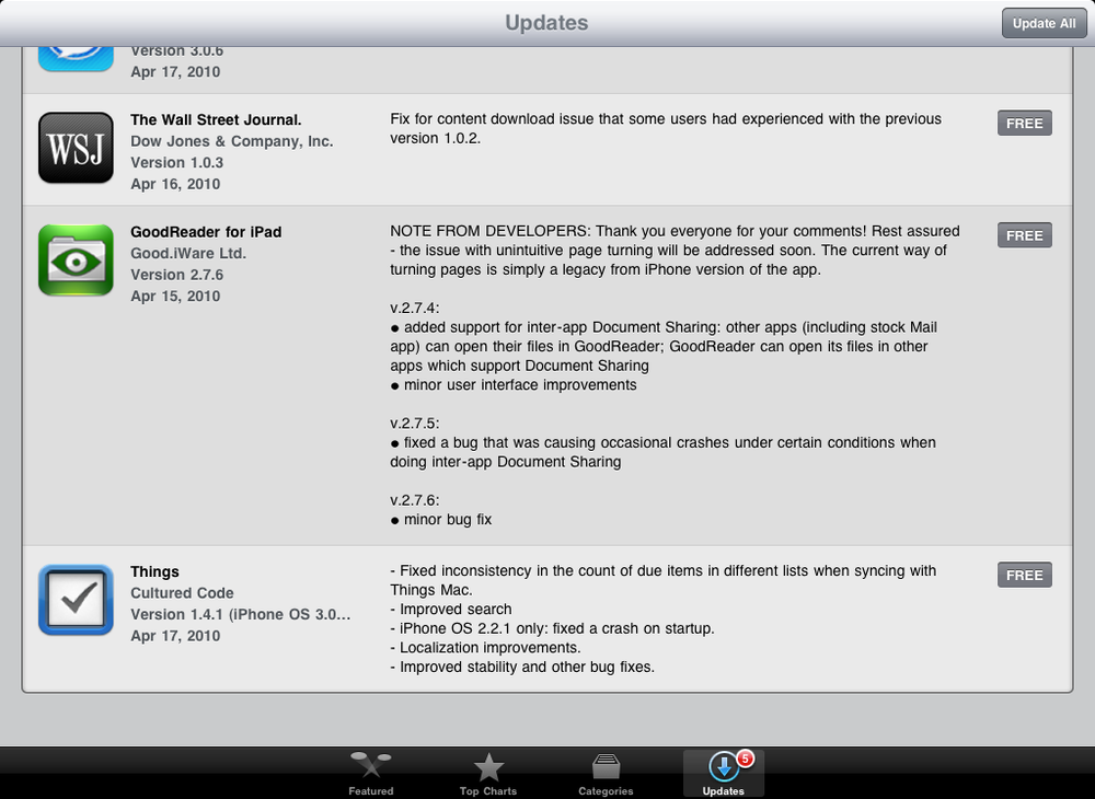 How Apple uses the What’s New in this Version information on the App Store