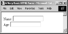 A simple HTML form