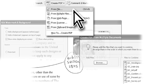 Converting Files to Adobe PDF