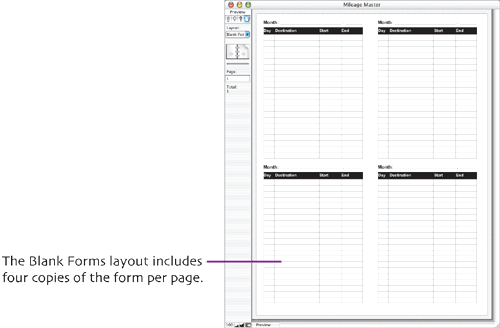 Creating the Blank Forms Layout