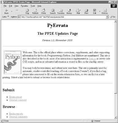 The PyErrata book updates site