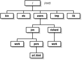 Example of a directory hierarchy