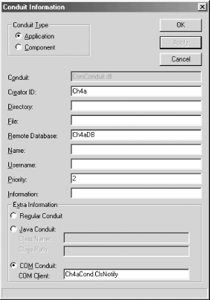 CondCfg.exe registration screen