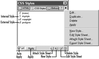 The CSS Styles panel