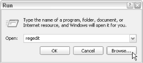The Browse button is marked with ellipses (...), implying that another window will appear when it is clicked