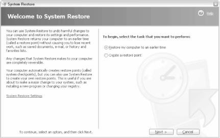 Use System Restore to roll back your computer’s configuration to a time before a specific problem occurred