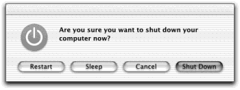 Once the Shut Down dialog box appears, you can press the S key instead of clicking Sleep, R for Restart, Esc for Cancel, or Enter for Shut Down.