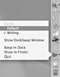 Switching Docks using the context menu