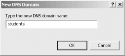 Creating a subdomain in a zone