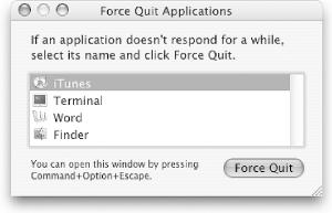 Force Quit doesn’t show all running applications