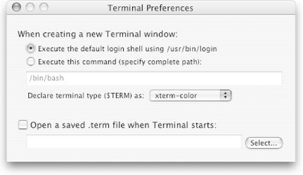 Terminal Preferences
