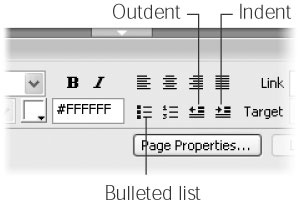 Many of the Property inspector text formatting options are similar to tools you’d find in a word processing program.