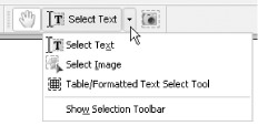 TAPS adding the Table/Formatted Text Select Tool under your Select Text button