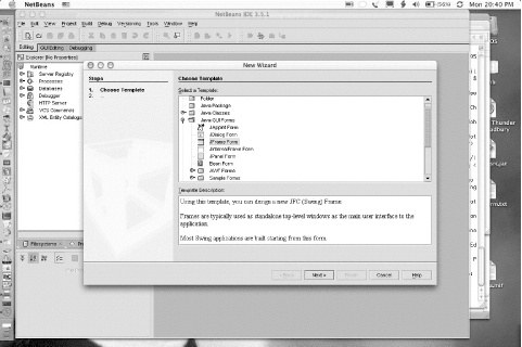 NetBeans: New From Template dialog