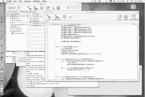 Xcode (Mac OS X): Main windows