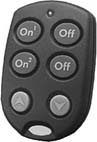 A typical key-chain remote control