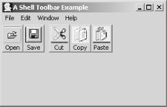 Toolbar with separator