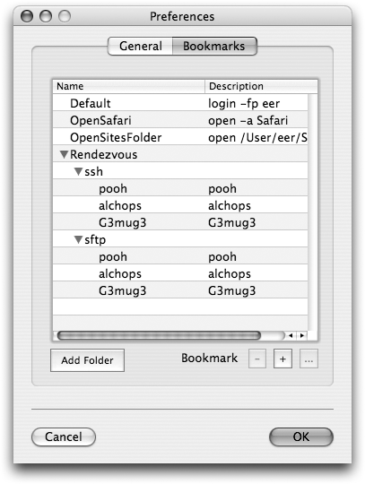 Bookmarks in iTerm