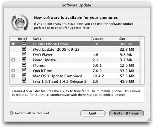 Installing software updates