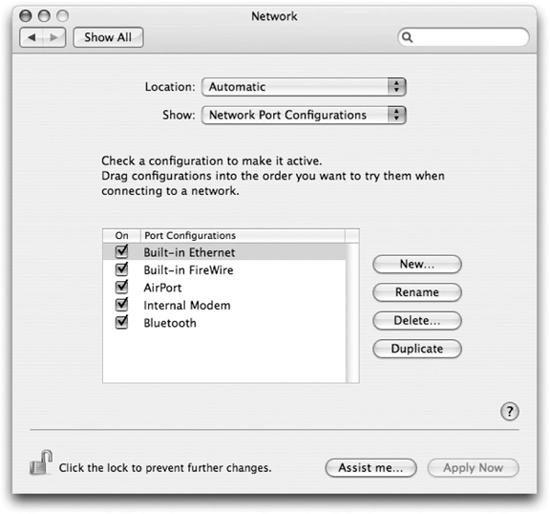 Network Port Configurations