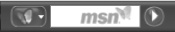 The MSN Desktop Search input box on the Windows taskbar
